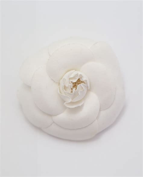 chanel clear camellia brooch